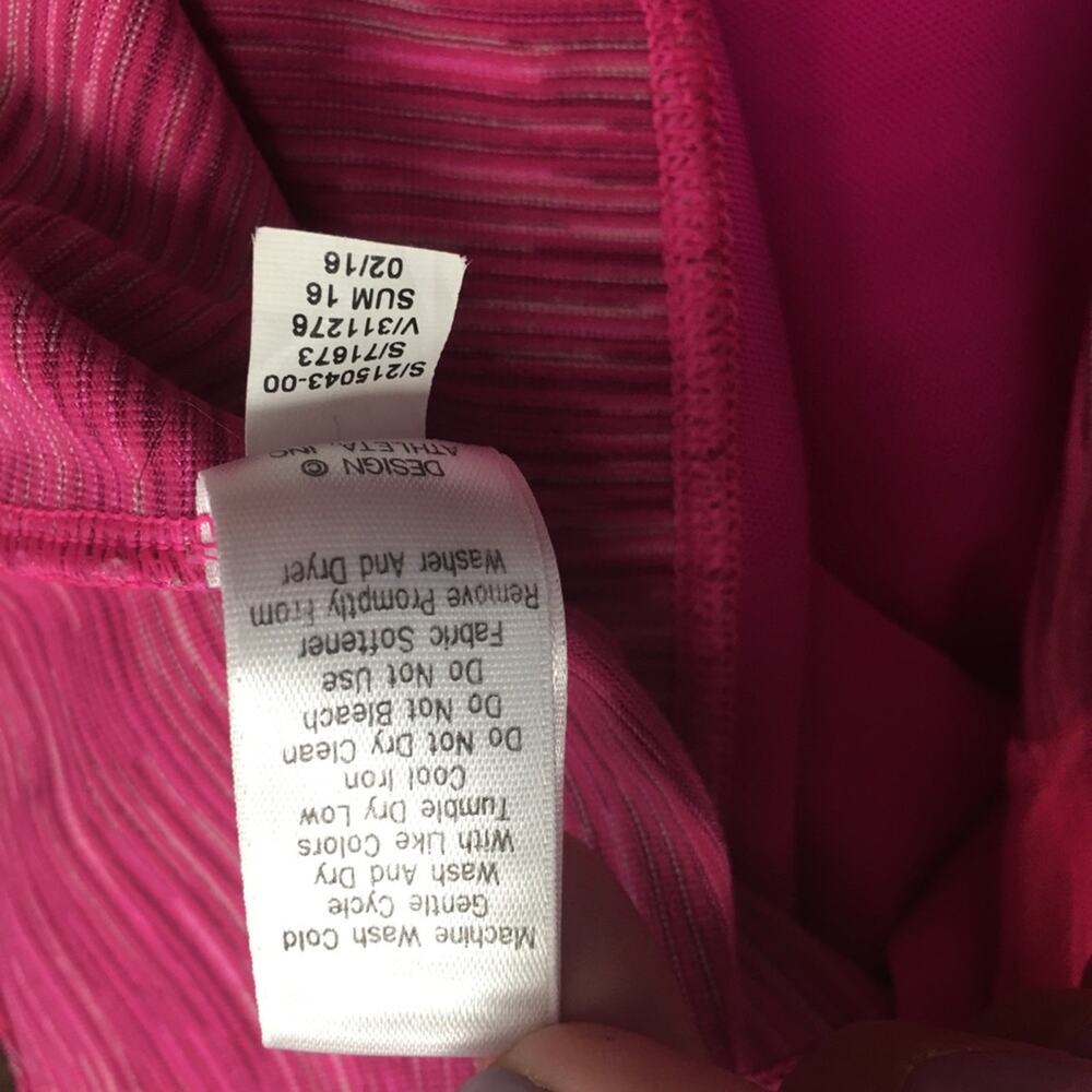 Athleta pink racerback mesh tank top Sz XS - Picture 7 of 7
